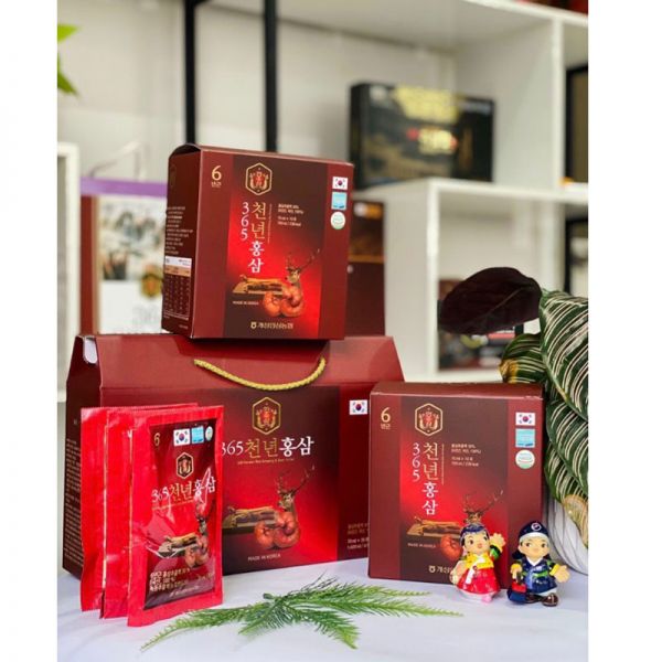 Nước hồng sâm nhung hươu linh chi